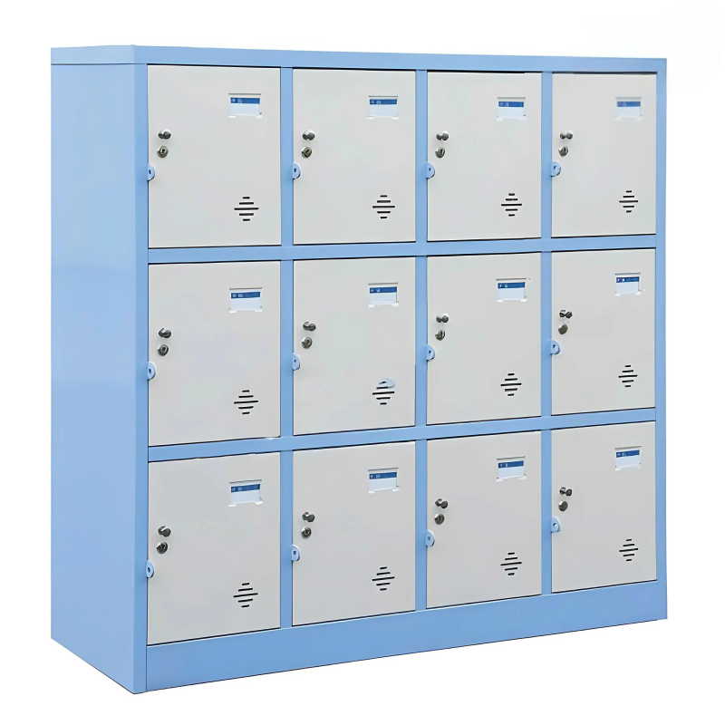 Tủ Sắt Locker 12 Ngăn Màu Xanh - TLK63