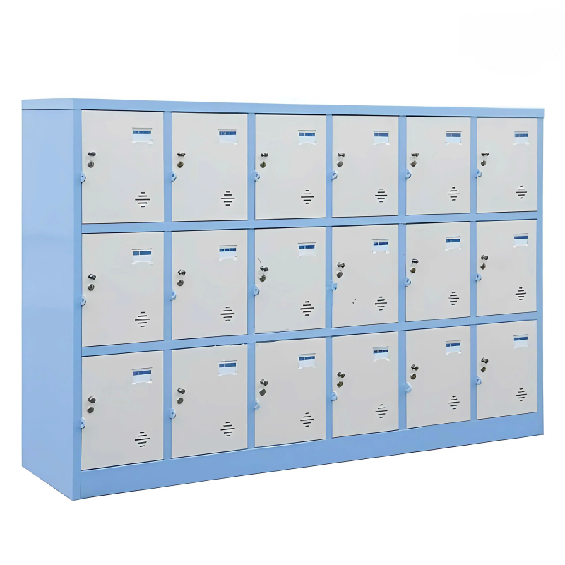 Tủ Sắt Locker 18 Ngăn Màu Xanh - TLK64