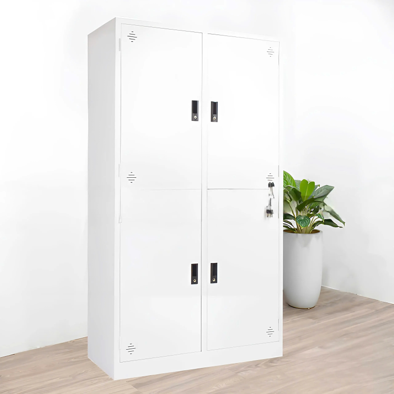 Tủ Locker Sắt 4 Ngăn Màu Trắng - TLK37