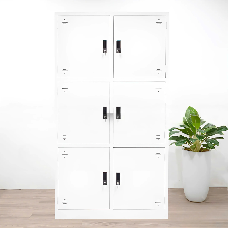 Tủ Locker 6 Ngăn Màu Trắng - TLK40