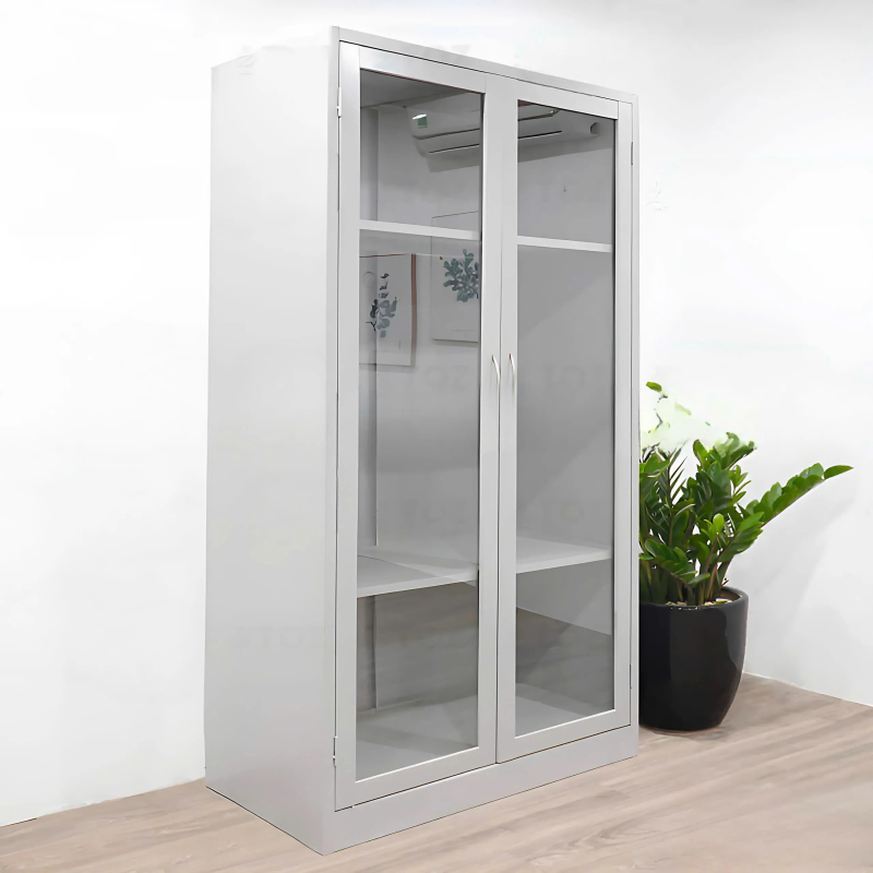 Tủ Locker Sắt 2 Cánh Kính Dài - TLK48