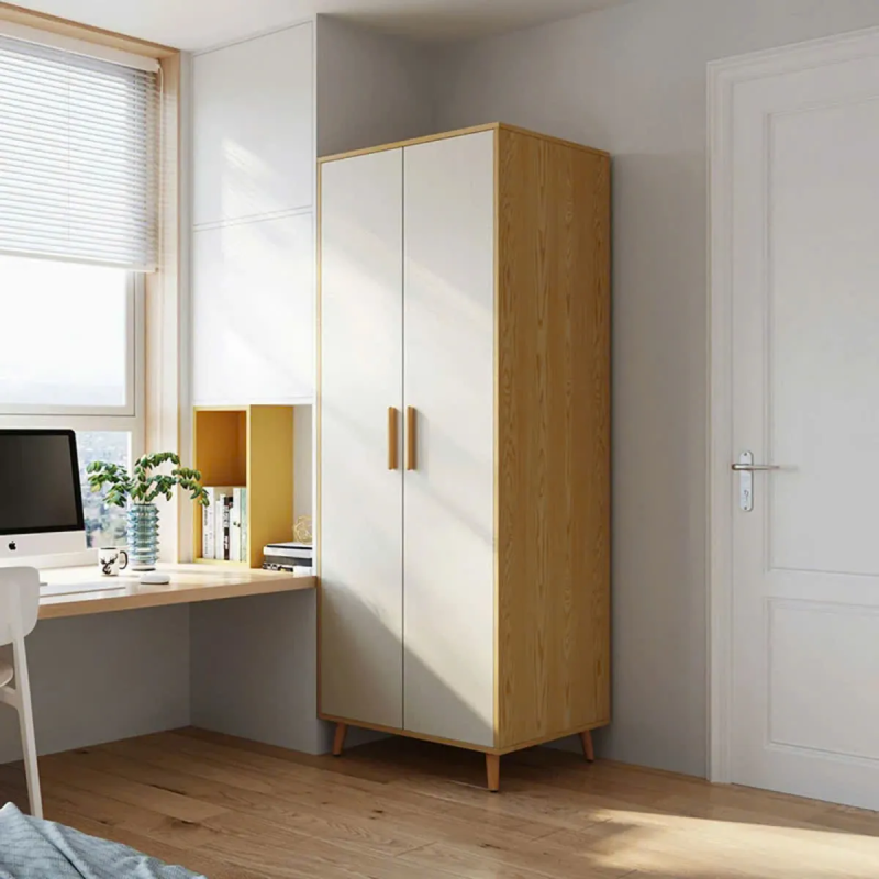 Tủ Quần Áo 2 Cánh Chân Cao Thiết Kế Hiện Đại - TQA25