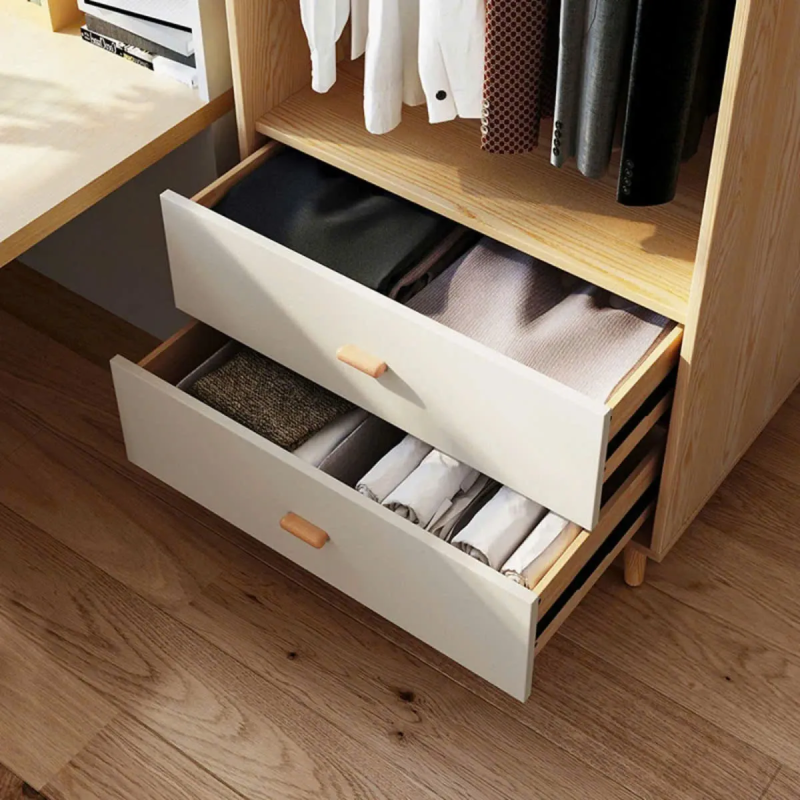 Tủ Quần Áo 2 Cánh Thiết Kế Ngăn Kéo Đa Năng - TQA26