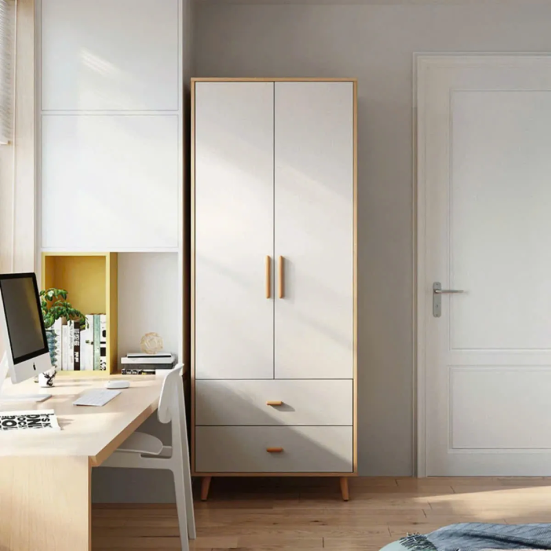Tủ Quần Áo 2 Cánh Thiết Kế Ngăn Kéo Đa Năng - TQA26