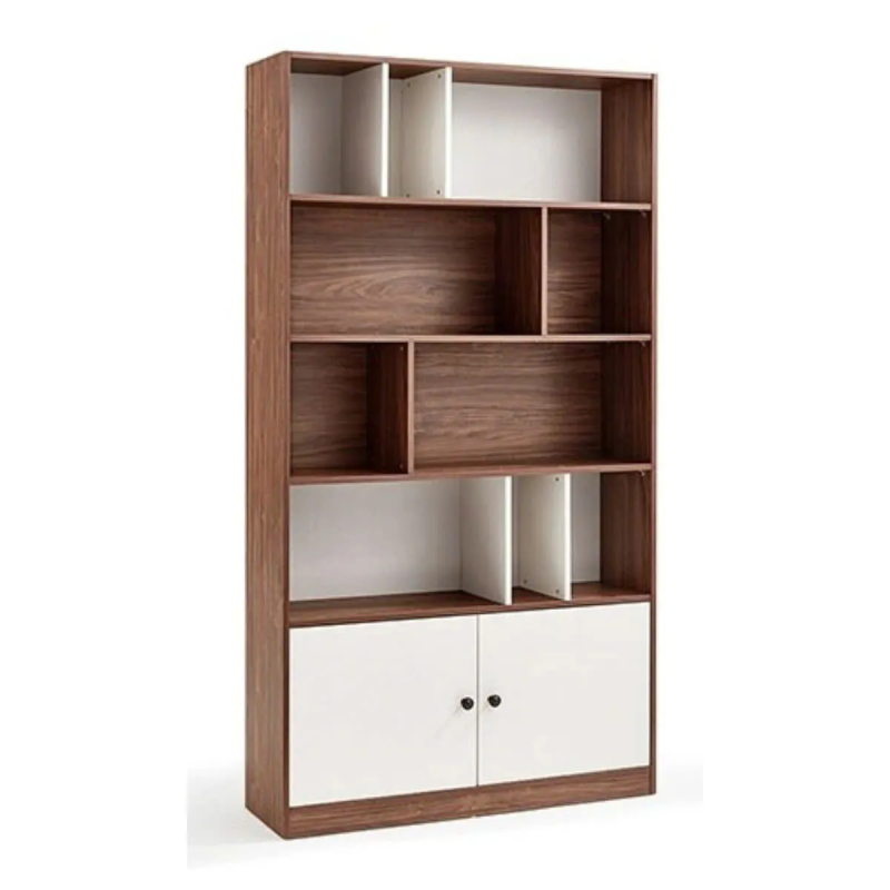 Tủ Tài Liệu Gỗ Bố Cục Sáng Tạo Kèm Tủ Cánh Dưới - THS287
