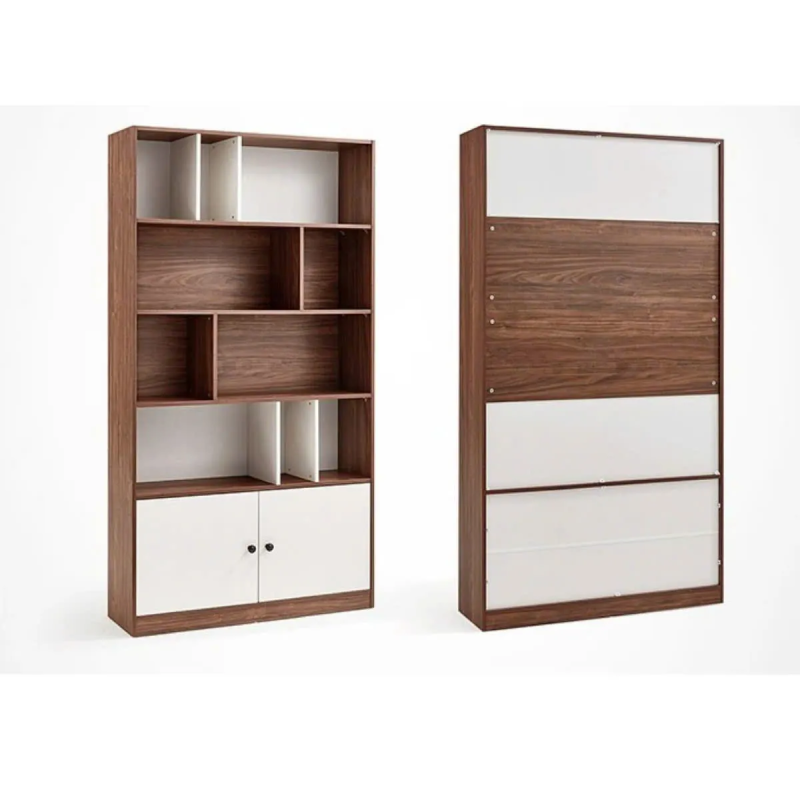 Tủ Tài Liệu Gỗ Bố Cục Sáng Tạo Kèm Tủ Cánh Dưới - THS287