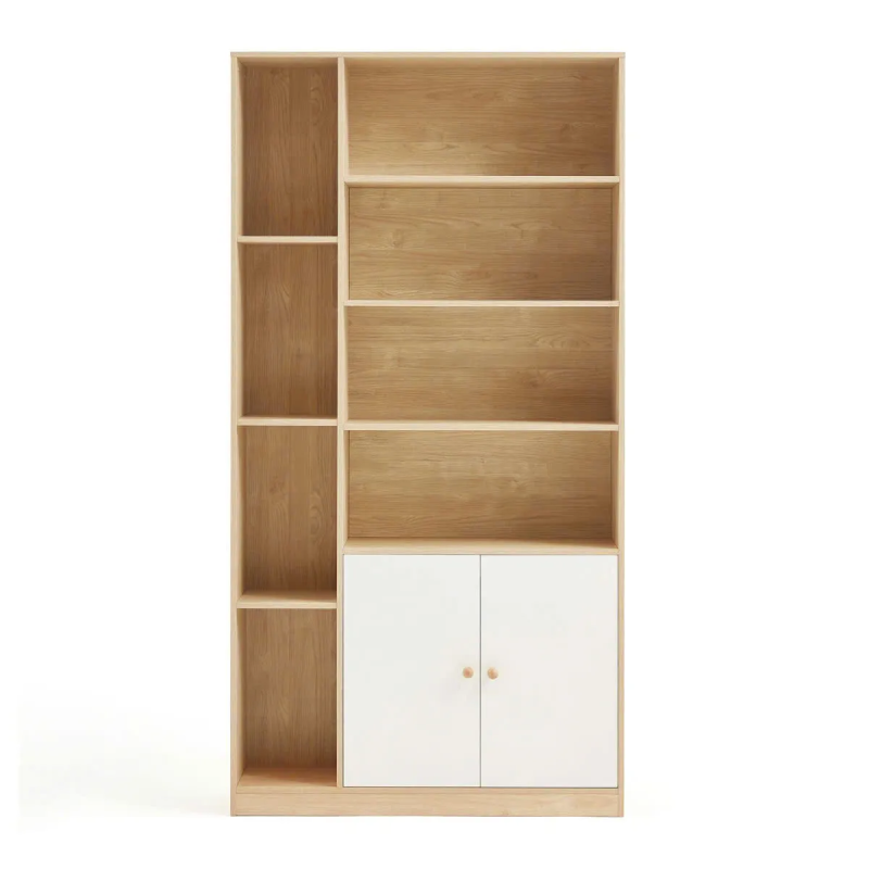 Tủ Tài Liệu Gỗ Đa Ngăn Kết Hợp Kệ Trang Trí - THS281