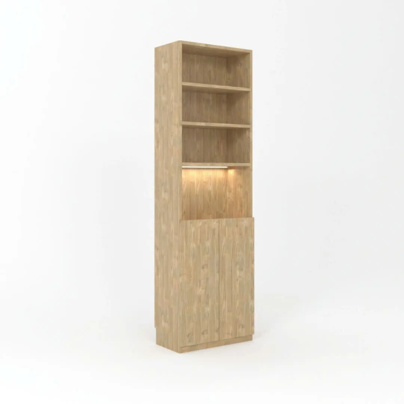 Tủ Tài Liệu Gỗ Thiết Kế Cánh Dưới Mở - THS288