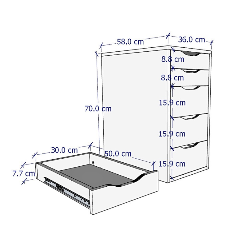 Bàn Hộc IKEA Ngăn Kéo- IK2