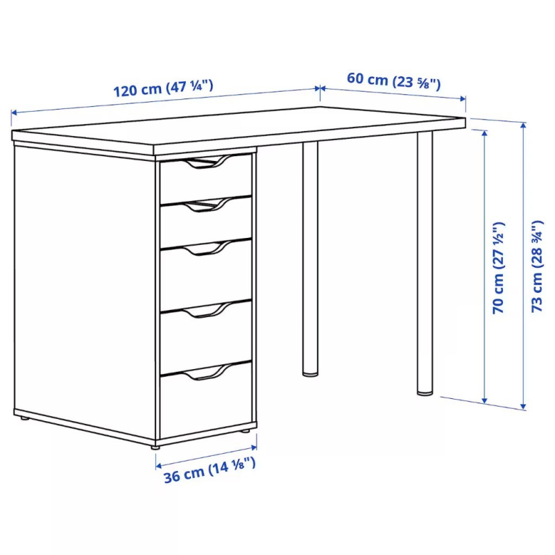 Bàn Hộc IKEA Ngăn Kéo- IK2