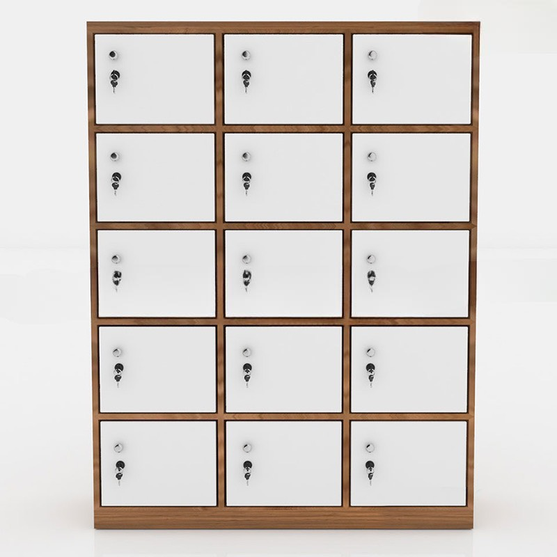 Tủ Locker Gỗ 15 Cánh Khóa Tiện Lợi - TLK12