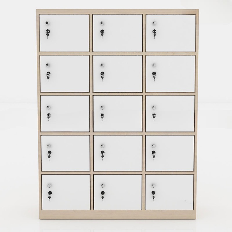 Tủ Locker Gỗ 15 Cánh Khóa Tiện Lợi - TLK12