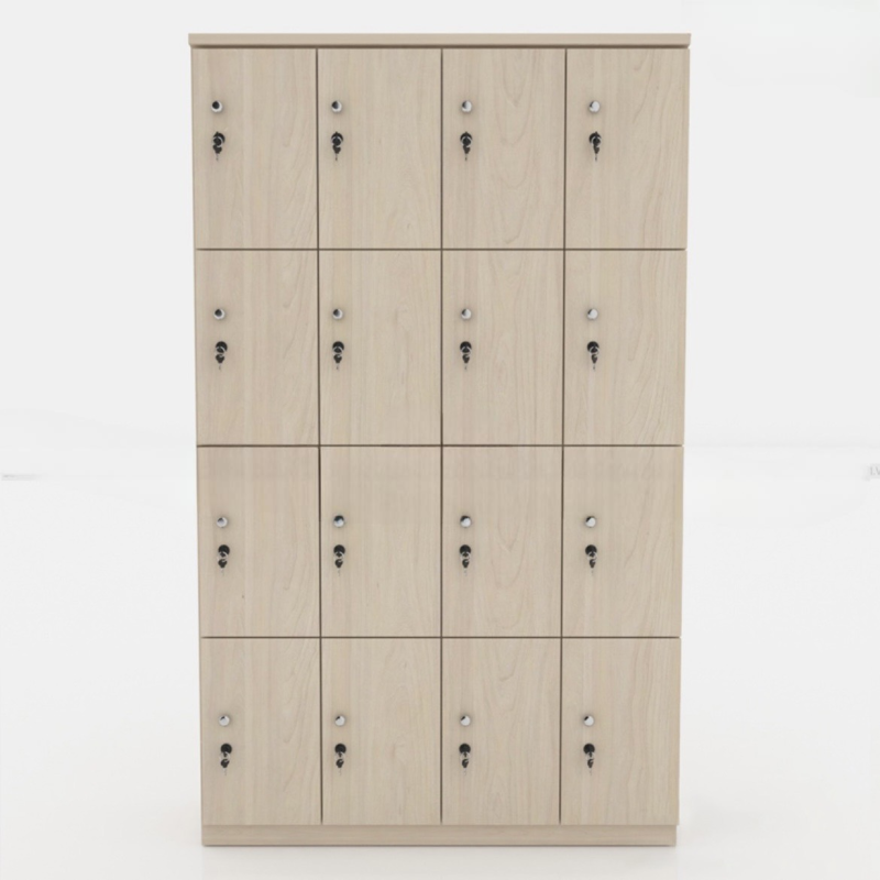 Tủ Loker Gỗ 16 Cánh Độc Đáo - TLK16