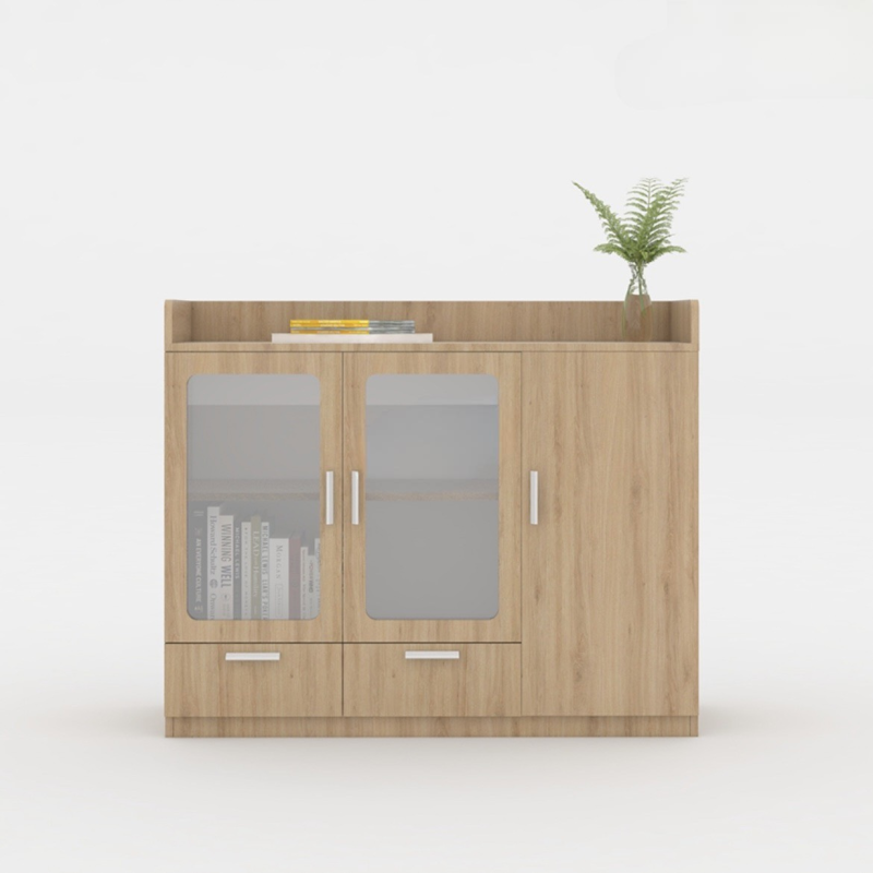 Tủ Tài Liệu Dạng Lửng 2 Cánh Kính - THS93