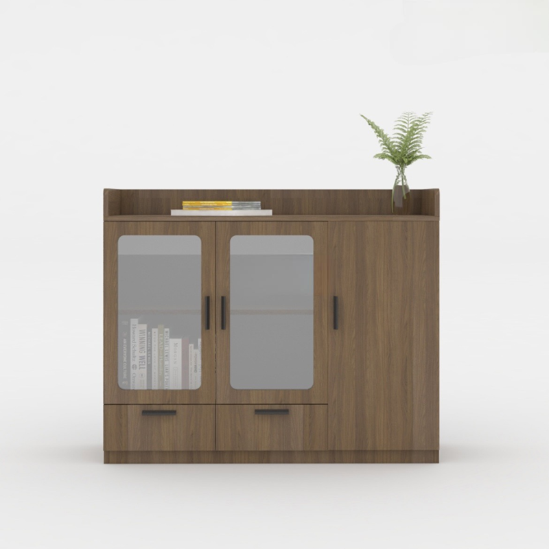 Tủ Tài Liệu Dạng Lửng 2 Cánh Kính - THS93
