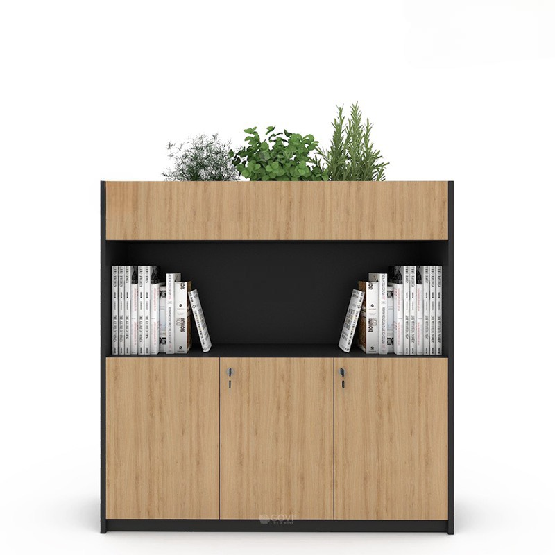 Tủ Tài Liệu Trang Trí Cây Văn Phòng - THS101