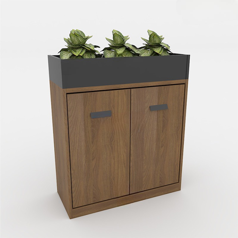 Tủ Văn Phòng Cây Xanh Trang Trí - THS106