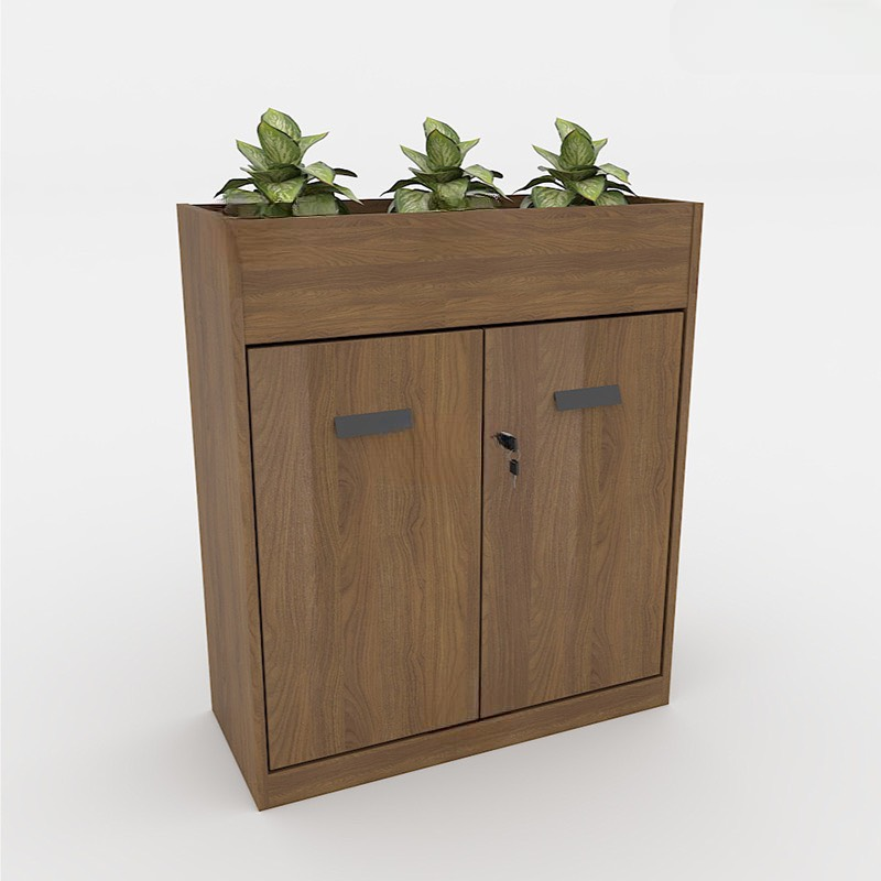Tủ Văn Phòng Cây Xanh Trang Trí - THS106