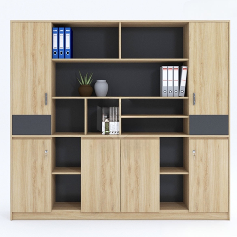Tủ Văn Phòng Giám Đốc Vân Gỗ Tự Nhiên - THS144