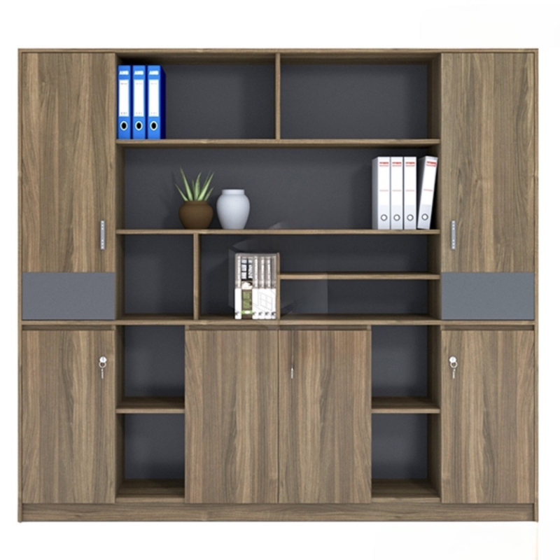 Tủ Văn Phòng Giám Đốc Vân Gỗ Tự Nhiên - THS144