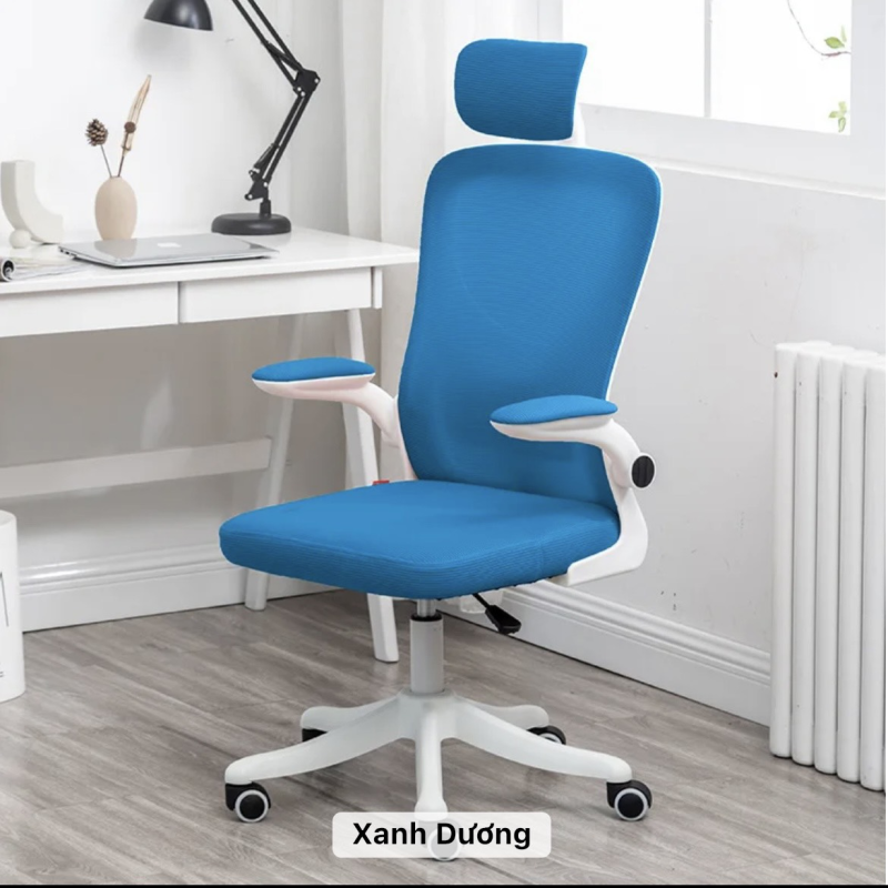 Ghế Công Thái Học Tay Gập Bọc Nệm - GX58
