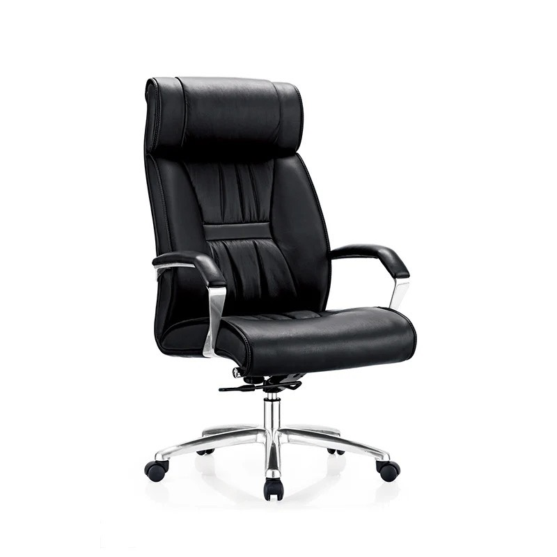 Ghế Giám Đốc Lưng Da Tay Ốp Hợp Kim - GGĐ21