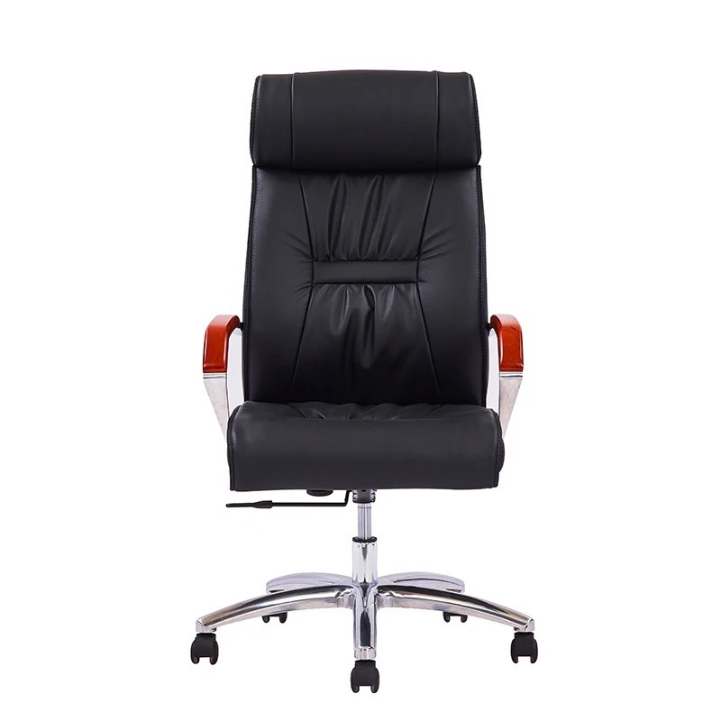 Ghế Giám Đốc Lưng Da Tay Ốp Hợp Kim - GGĐ21