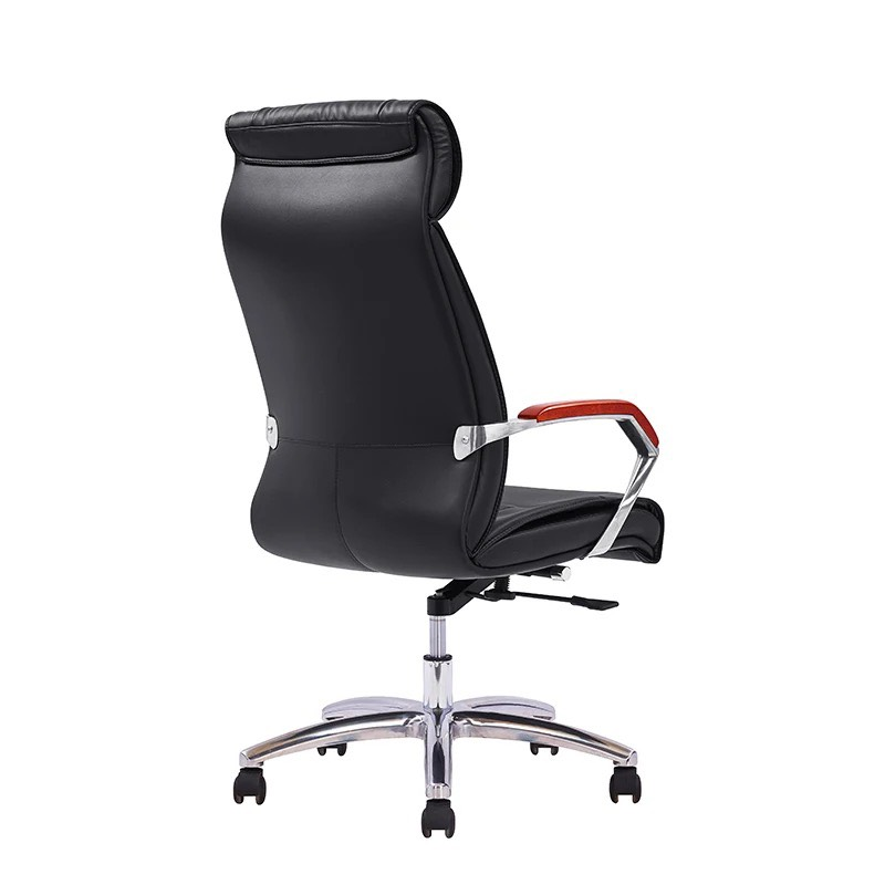 Ghế Giám Đốc Lưng Da Tay Ốp Hợp Kim - GGĐ21