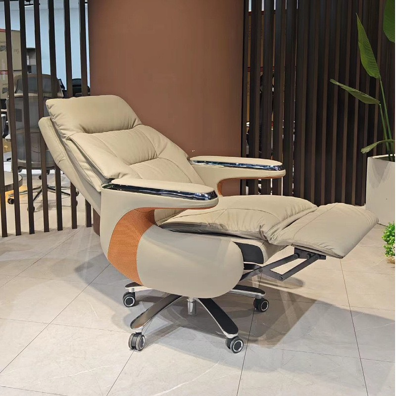 Ghế Giám Đốc Da Thật Ngả Lưng Tự Động Nhập Khẩu - GGĐ23