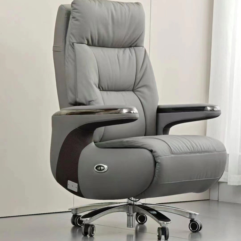Ghế Giám Đốc Da Thật Ngả Lưng Tự Động Nhập Khẩu - GGĐ23