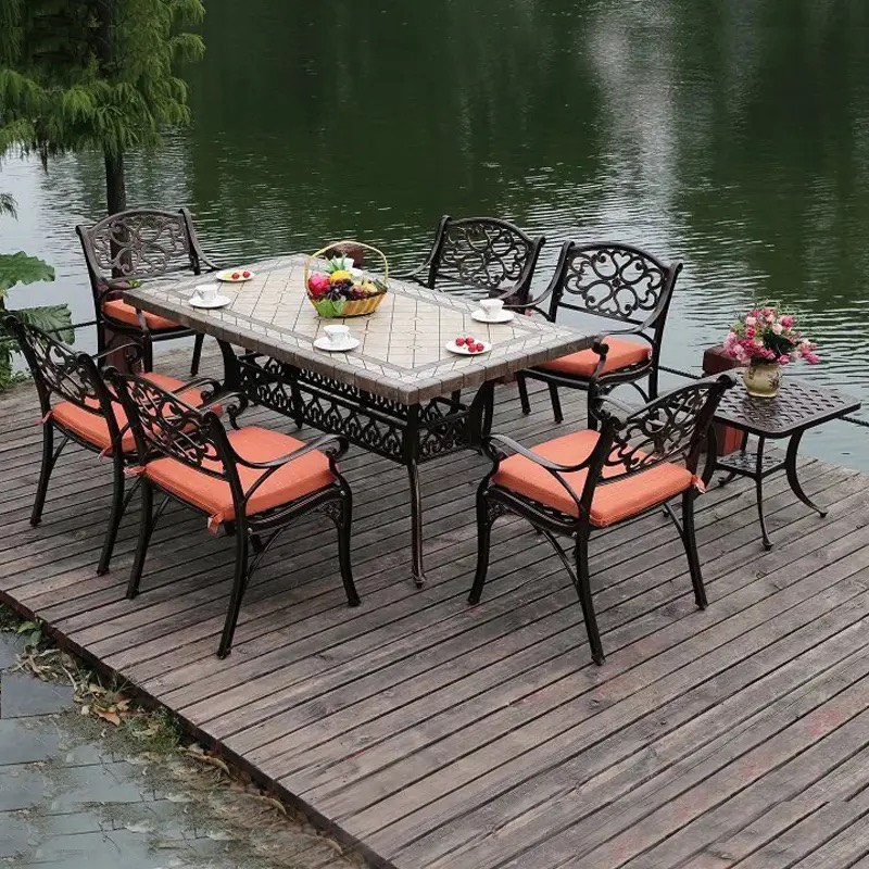 Bàn Sân Vườn Nhôm Đúc Sang Trọng - SV26