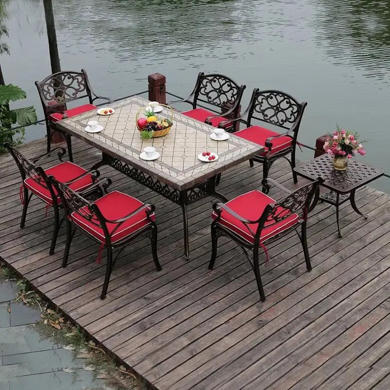 Bàn Sân Vườn Nhôm Đúc Sang Trọng - SV26
