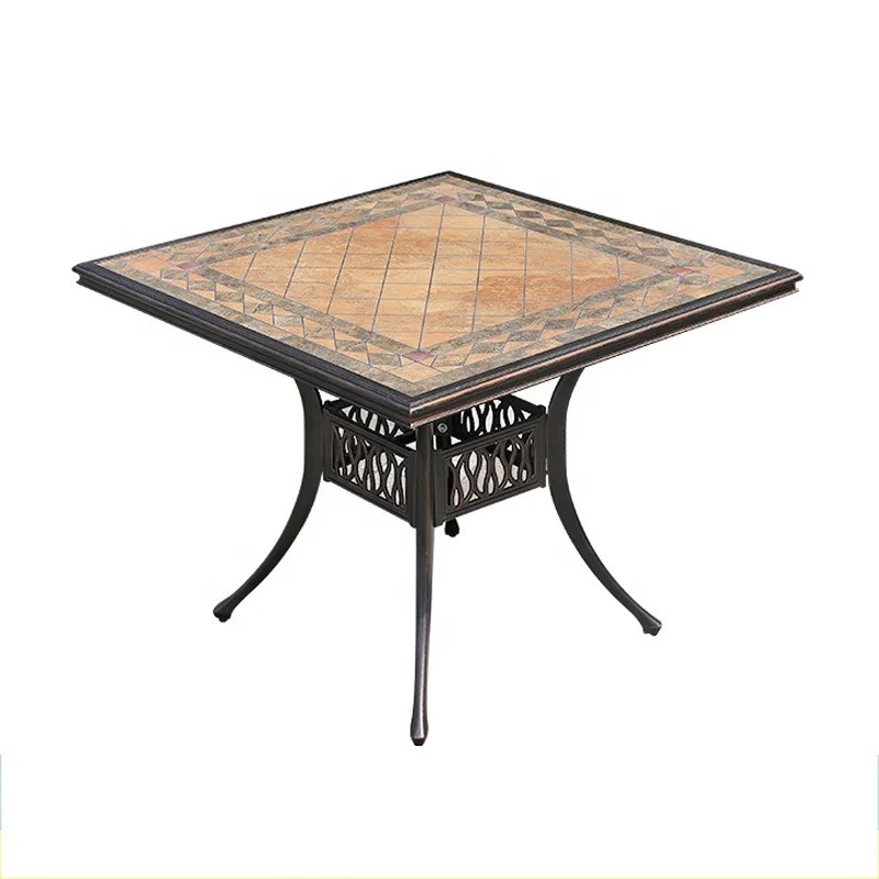 Bộ Bàn Ghế Sân Vườn Mặt Đá Nhôm - SV52