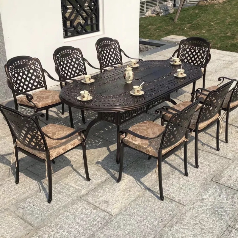 Bộ Bàn Ghế Sân Vườn Nhôm Đúc- SV54