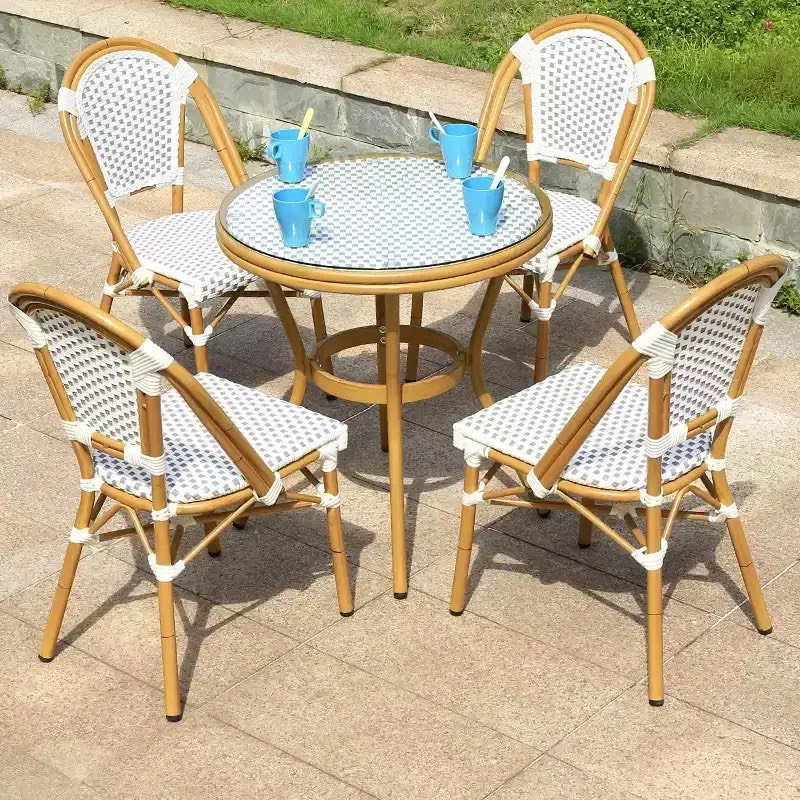 Bộ Bàn Ghế Sân Vườn Nhựa Giả Mây - SV57