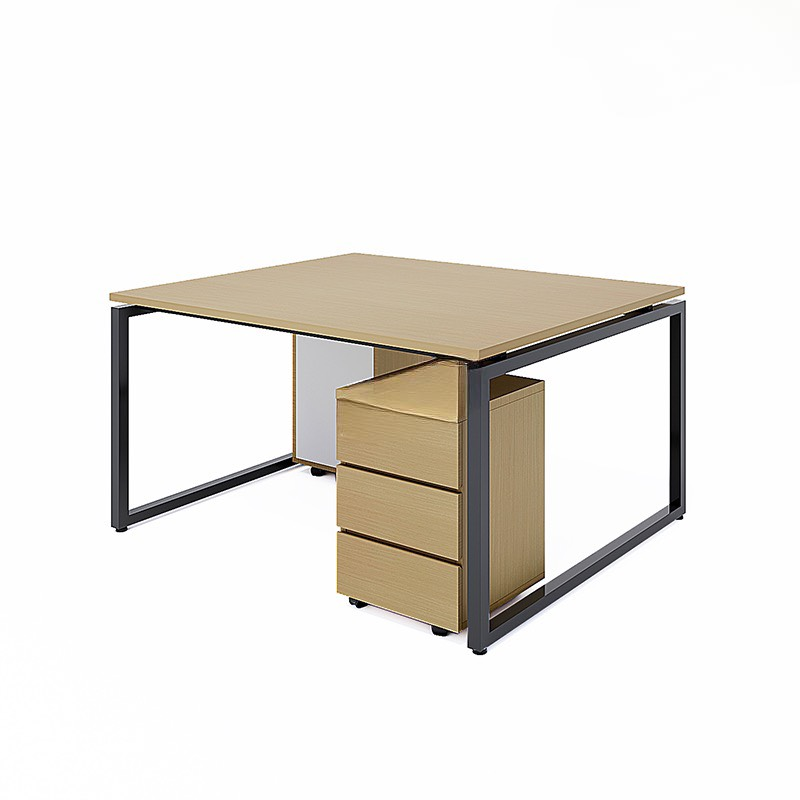 Cụm Bàn 2 Người Chân Sắt Chữ U - BC42