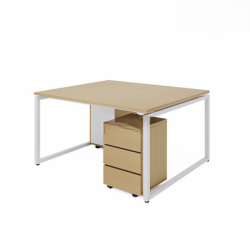 Cụm Bàn 2 Người Chân Sắt Chữ U - BC42