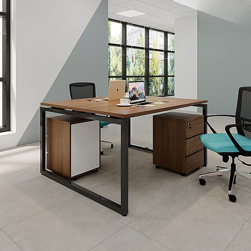 Cụm Bàn 2 Người Chân Sắt Chữ U - BC42