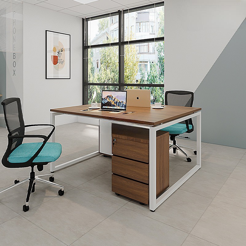 Cụm Bàn 2 Người Chân Sắt Chữ U - BC42