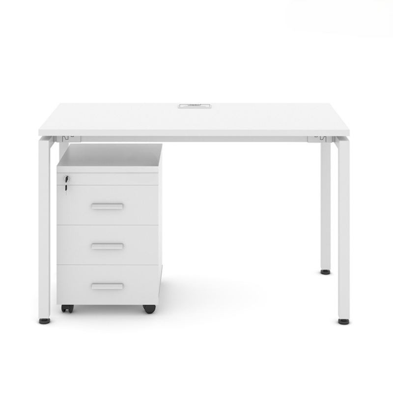Bàn Làm Việc Văn Phòng Chân Sắt Chân Oval - BLV37