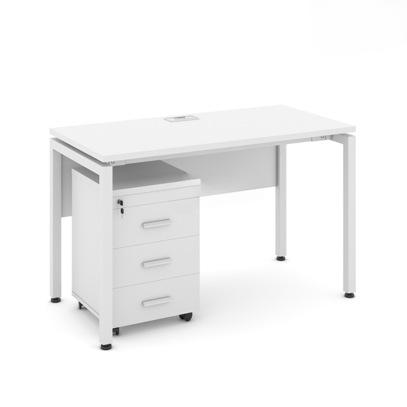 Bàn Làm Việc Có Yếm Chân Sắt 1m2 - BLV43
