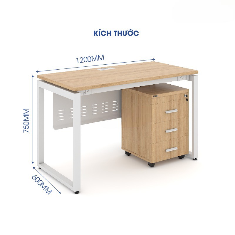 Bàn Làm Việc Văn Phòng Yếm Lửng - BLV54