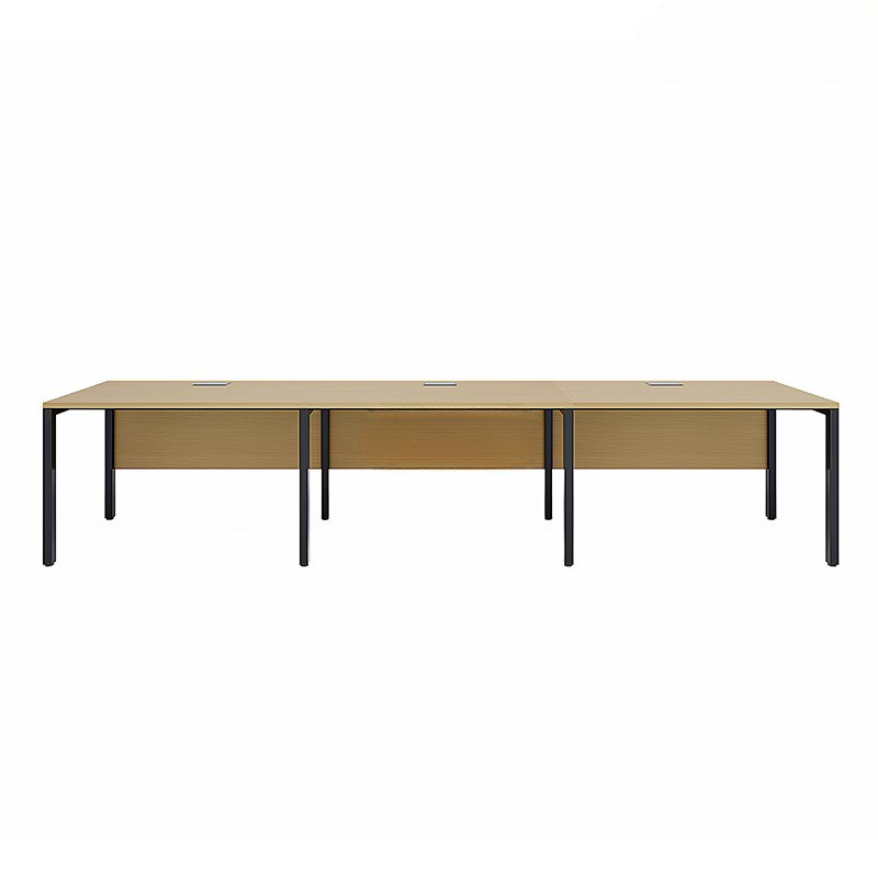 Cụm Bàn Làm Việc 3 Người Chân Sắt Có Yếm - BC44