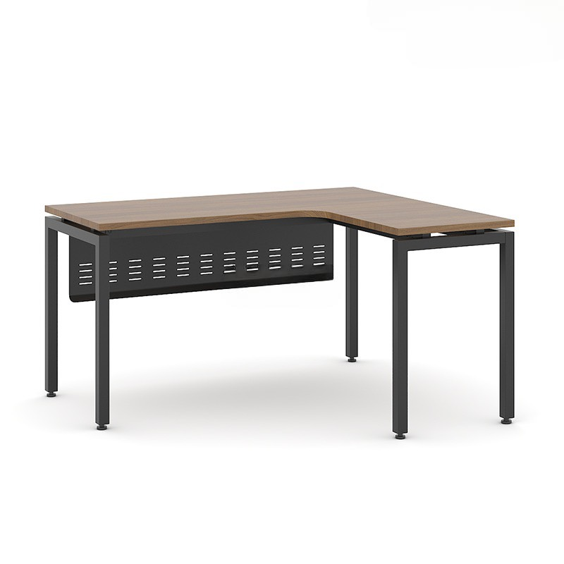 Bàn Làm Việc Góc L Yếm Sắt Che Lửng - BLV65