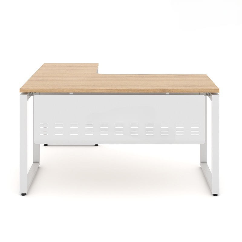 Bàn Làm Việc Góc L Chân Sắt Chữ U- BLV67