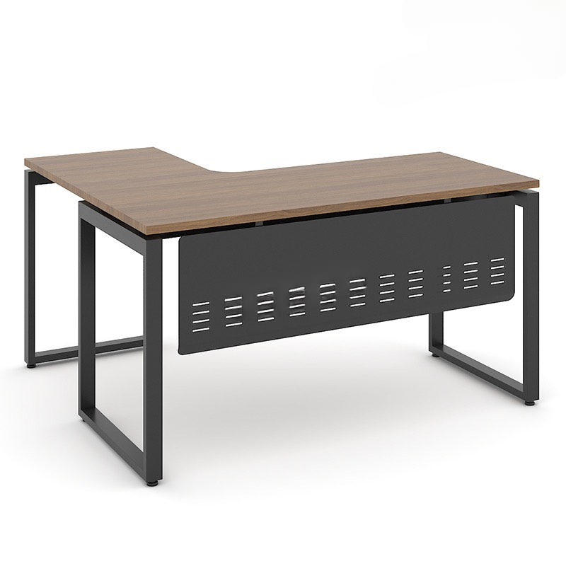 Bàn Làm Việc Góc L Chân Sắt Chữ U- BLV67