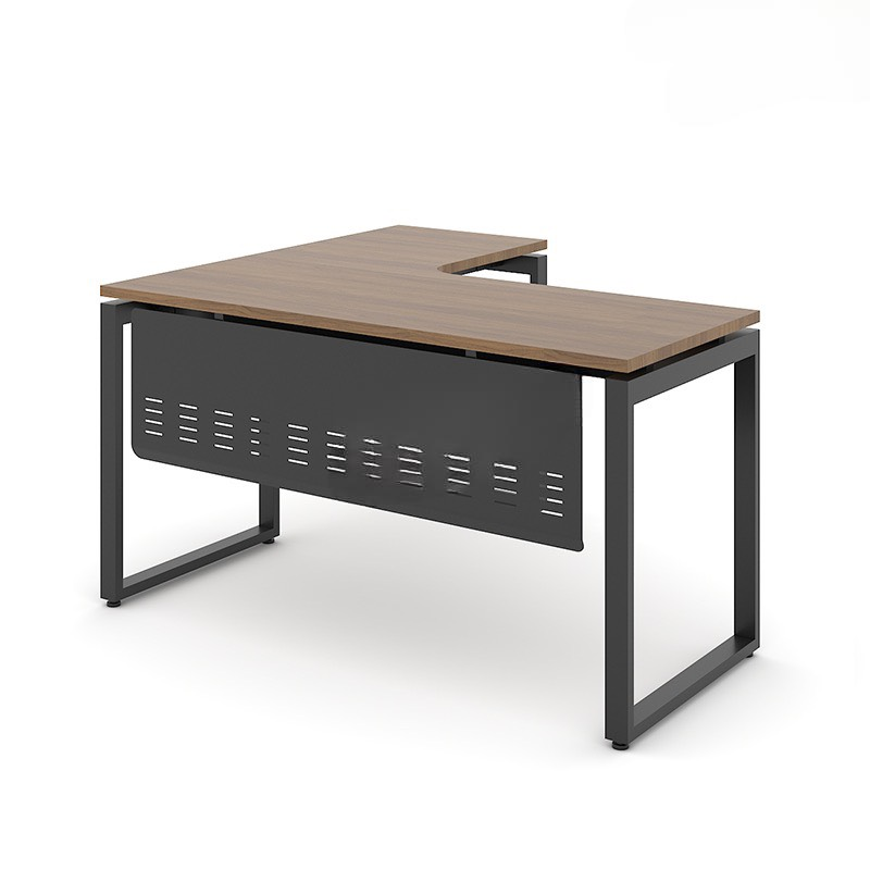 Bàn Làm Việc Góc L Chân Sắt Chữ U- BLV67