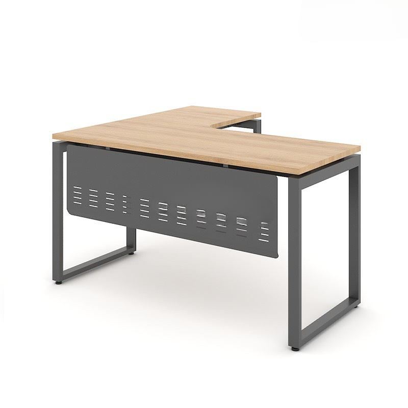 Bàn Làm Việc Góc L Chân Sắt Chữ U- BLV67