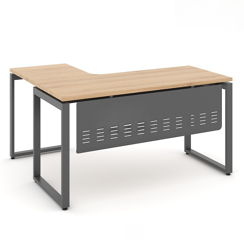 Bàn Làm Việc Góc L Chân Sắt Chữ U- BLV67