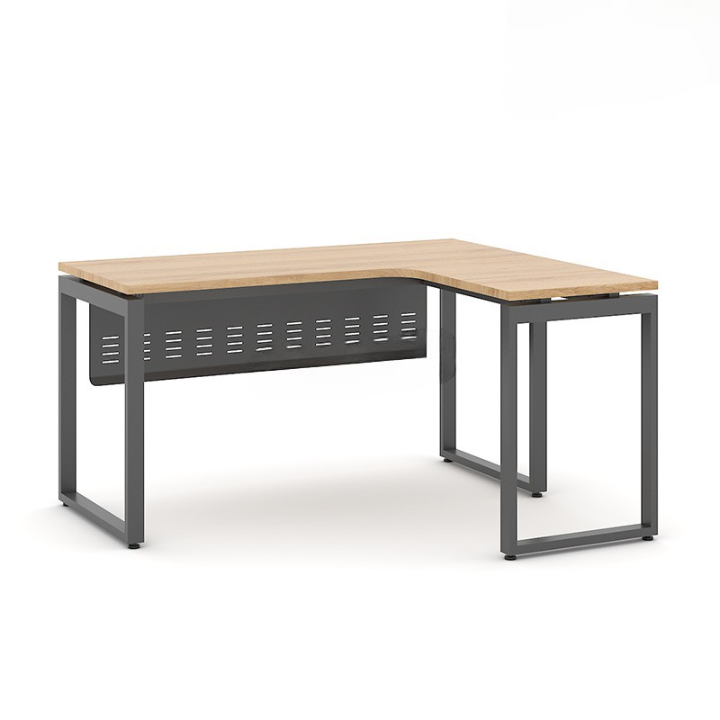 Bàn Làm Việc Góc L Chân Sắt Chữ U- BLV67